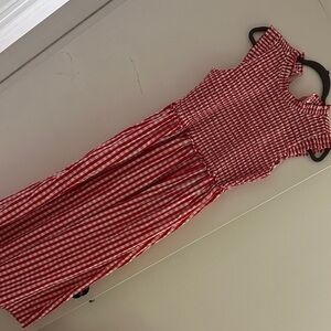 Crown & Ivy Red and White gingham dress